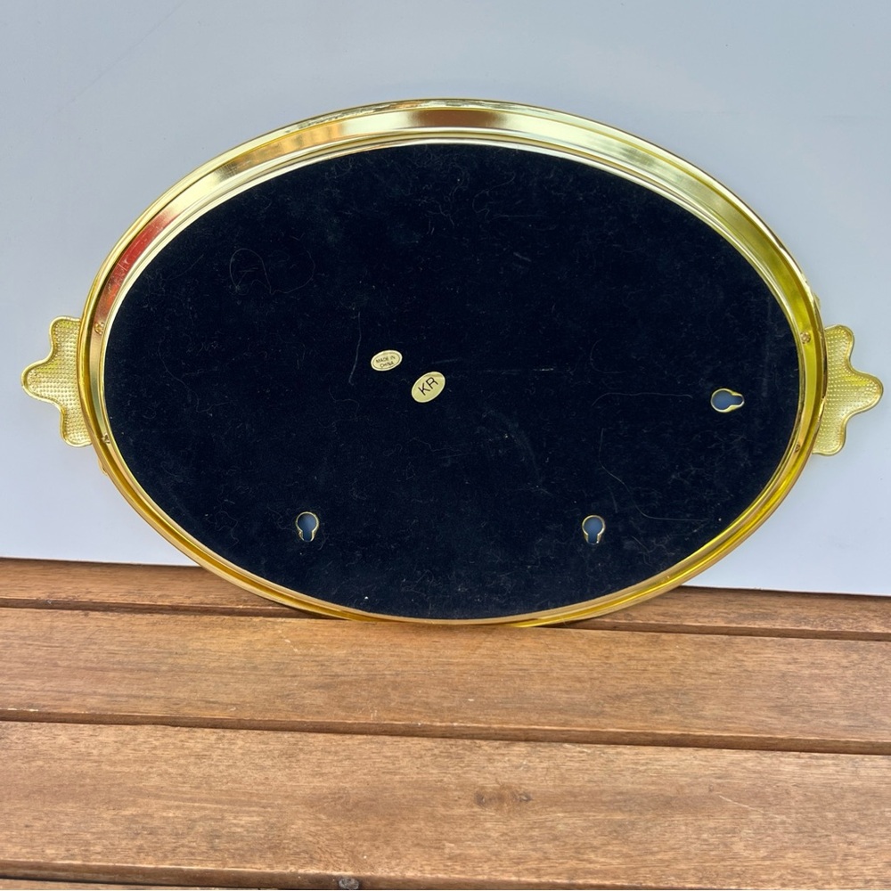 Beautiful Vintage Avon Gift Collection Vanity Tray/wall Mirror Goldtone 14x9 EUC - Picture 4 of 5